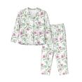 thumbnail image 1 of Sikiie Lilies Flowers Women's Long-Sleeve Shirt and Full-Length Bottom Pajama Set (s-xxl)-Medium, 1 of 7