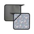 thumbnail image 1 of Sikiie Lily Flower Pot Holders Kitchen Insulation Mats Heat Resistant Pot-Holder Oven Anti-Scald Pads for Cooking Baking, 7.1*7.1inch, 1 of 8