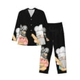 thumbnail image 1 of Sikiie Little Chef Gnome Mens Pajama Set, Soft Warm Long Sleeve Sleepwear, Cozy Button-Down Pjs for Men-Large, 1 of 7