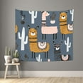 thumbnail image 1 of Sikiie Llama and Cactus tapestry wall hanging home decor for bedrooms, living rooms, dorms 60x51in, 1 of 6