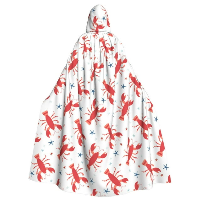 Sikiie Lobsters And Sea Stars Unisex Hooded Robe Cloak Adults