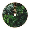 thumbnail image 1 of Sikiie Lush Foliage Green Plant Nativity Christmas Tree Skirt, Jesus Christian Winter Holiday Tree Mat Decoration(30-48IN)36", 1 of 6