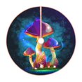 thumbnail image 1 of Sikiie Magic Mushrooms ,Fireflies Nativity Christmas Tree Skirt, Jesus Christian Winter Holiday Tree Mat Decoration(30-48IN)30", 1 of 6