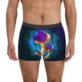 thumbnail image 1 of Sikiie Magic Mushrooms ,Fireflies Print Men's Boxer Briefs, Elastic Waistband Boxer Briefs Leggings-Medium, 1 of 5
