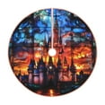 thumbnail image 1 of Sikiie Magical Stained Glass Castle Christmas Tree Skirt, Christmas Tree Decorations, Christmas Decor, Tree Mat Decoration(30-48IN)-36", 1 of 6