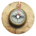 thumbnail image 1 of Sikiie Magnetic Old Compass On World Map 30-48 inches {designName} Print Christmas Tree Skirt Snowman Xmas Tree Skirt with Edge Christmas Decorations for Holiday Party48", 1 of 7