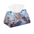 thumbnail image 1 of Sikiie Majestic Fantasy Castle Leather Tissue Box Cover Rectangle, Long Tissue Box Cover, Tissue Box Holder, Tissue Holder for Bathroom, 1 of 7