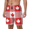 thumbnail image 1 of Sikiie Maple Leaves1 Print Men's Double Layer Swimming Trunks, Adjustable Waistband and Pockets Sports Swimming Trunks, Beach Swimwear-XX-Large, 1 of 6