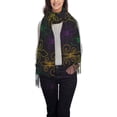 thumbnail image 1 of Sikiie Mardi Gras Carnival Shawl Wraps Big Scarf Tassel Fall Winter Thick Scarf Warm Shawl Women Fall Gifts, 1 of 8