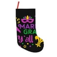 thumbnail image 1 of Sikiie Mardi Gras with Flamingo Christmas Stockings,18 Inches Christmas Stockings Xmas Hanging Stockings for Family Christmas Decorations & Gifts, 1 of 7