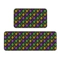 thumbnail image 1 of Sikiie Mardi Gras1 Kitchen Mat 2 PCS Cushioned Kitchen Rug, Waterproof Non-Slip Kitchen Mats for Kitchen, Floor Home, Sink, Laundry, 1 of 6
