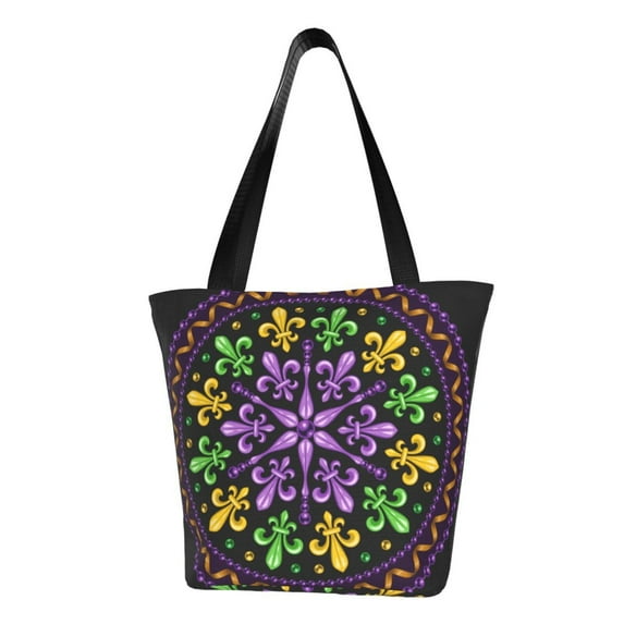 Sikiie Mardi Gras5 Shoulder Bag Casual Hobo Crossbody Tote Bag for Women and Men Large Purse Messenger Bag Travel Work