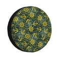 thumbnail image 1 of Sikiie Marine Anchors And Compass PVC Leather Spare Tire Wheel Cover Spare Tire Cover, for Car Truck SUV Camper Trailer Universal Fit(14-17in)-14 inch, 1 of 6