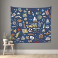 thumbnail image 1 of Sikiie Marine Nautical tapestry wall hanging home decor for bedrooms, living rooms, dorms 60x51in, 1 of 6