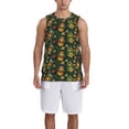 thumbnail image 1 of Sikiie Mask Tropical Flower Basketball Jersey Reversible Men's Mesh Athletic Sports Shirts Training Practice S-4XLLarge, 1 of 6