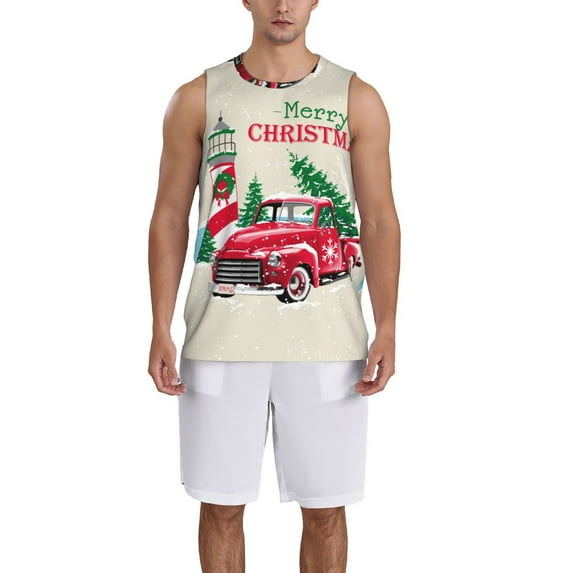 Sikiie Merry Christmas 1 Basketball Jersey Reversible Men's Mesh Athletic Sports Shirts Training Practice S-4XL4X-Large