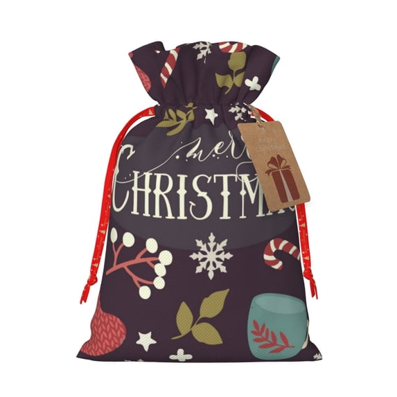 Sikiie Merry Christmas Christmas Gift Bags, Birthday gift bags Xmas Presents Bags Holiday Gift Bags for Christmas Gifts, Weddings and Birthday-Medium