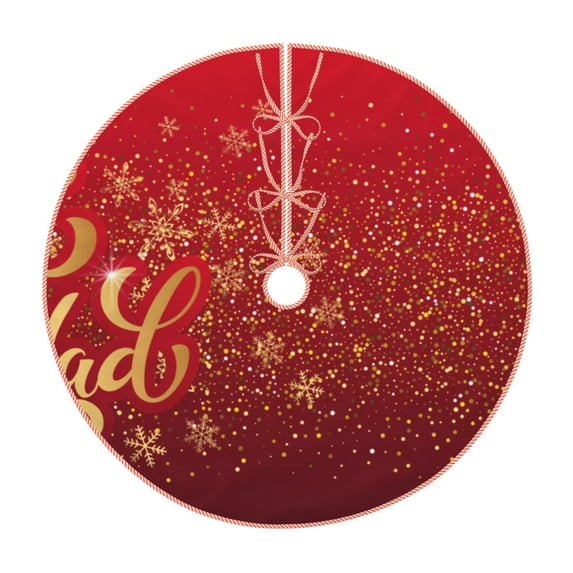 Sikiie Merry Christmas Christmas Tree Skirt, Christmas Tree Decorations, Christmas Decor, Tree Mat Decoration(30-48IN)-36"