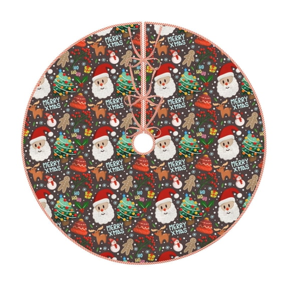 Sikiie Merry Christmas Christmas Tree Skirt, Christmas Tree Decorations, Christmas Decor, Tree Mat Decoration(30-48IN)-36"