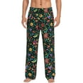 thumbnail image 1 of Sikiie Mexican Flower 1 Pajama Pants Men, PJ Bottoms, Sleep & Lounge Pants-Large, 1 of 6