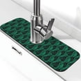 thumbnail image 1 of Sikiie Mint Bird Feathers Splash Guard for Sink Faucet-1 PC Super Absorbent Fast Drying Mat Sink Gadgets-Splash Guard for Kitchen, Sink Mat, 1 of 7