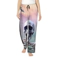 thumbnail image 1 of Sikiie Mist Sunflower Skull Women’s Ultra-Soft Comfy Lounge Pants Sleepwear Comfy Lounge Pants Drawstring Sleep Bottoms with PocketsLarge, 1 of 6