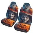 thumbnail image 1 of Sikiie Modern Style Pumpkin Witch Car Seat Protector 2 Pack Car Seat Cushion Mat, Car Seat Covers for SUV, Truck, Van, 1 of 7