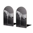 thumbnail image 1 of Sikiie Monochrome Leopard Horse Bookends 1 Pair, Wood Bookends for Shelves, Book Ends for Shelves, Book Shelf Holder for Home Office, 1 of 7