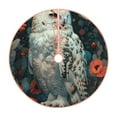 thumbnail image 1 of Sikiie Moon Flower White Owl Nativity Christmas Tree Skirt, Jesus Christian Winter Holiday Tree Mat Decoration(30-48IN)30", 1 of 6