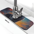 thumbnail image 1 of Sikiie Moonlit Night Sky Wolf Splash Guard for Sink Faucet-1 PC Super Absorbent Fast Drying Mat Sink Gadgets-Splash Guard for Kitchen, Sink Mat, 1 of 7