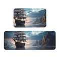 thumbnail image 1 of Sikiie Moonlit Sea Sailboat Kitchen Mat 2 PCS Cushioned Kitchen Rug, Waterproof Non-Slip Kitchen Mats for Kitchen, Floor Home, Sink, Laundry, 1 of 6
