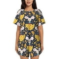 thumbnail image 1 of Sikiie Mouse Cheese Womens Pajama Sets Short Sleeve Top With Pants Sleepwear 2 Piece Lounge SetLarge, 1 of 6
