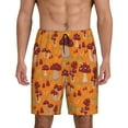 thumbnail image 1 of Sikiie Mushroom Mens Pajama Shorts, Lightweight Lounge Pant with Pockets Soft Sleep Pj Shorts for MenX-Large, 1 of 6