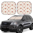 thumbnail image 1 of Sikiie Mushroom Print Foldable Car Windshield Sun Visor, Car Window Sunshade Suitable for Sedan, SUV and Truck Car Accessories-Medium, 1 of 6