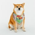 Sikiie Mushroom and Frogs Dog BandanasDog Scarf Bib Kerchief Breed for