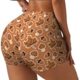 thumbnail image 1 of Sikiie Mushroom maple nuts Workout Shorts Women Scrunch Butt Gym Shorts Seamless High Waist Tummy Control Yoga Biker Athletic Shorts-XX-Large, 1 of 8