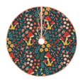 thumbnail image 1 of Sikiie Mushrooms And Flowers Nativity Christmas Tree Skirt, Jesus Christian Winter Holiday Tree Mat Decoration(30-48IN)30", 1 of 6