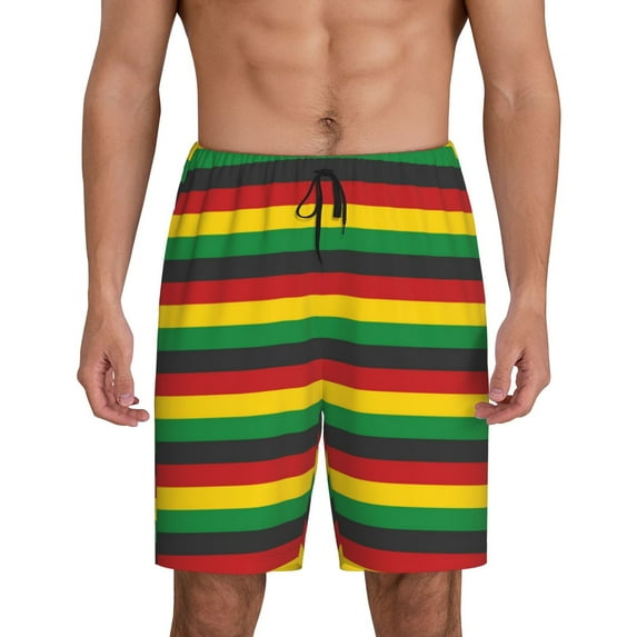 Sikiie Music Colors 1 Mens Pajama Shorts, Lightweight Lounge Pant with Pockets Soft Sleep Pj Shorts for MenXX-Large