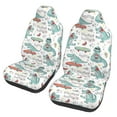 thumbnail image 1 of Sikiie Music Lover Dinosaur Car Seat Protector 2 Pack Car Seat Cushion Mat, Car Seat Covers for SUV, Truck, Van, 1 of 7