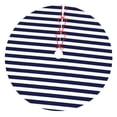 thumbnail image 1 of Sikiie Navy Blue And White Stripes 30-48 inches {designName} Print Christmas Tree Skirt Snowman Xmas Tree Skirt with Edge Christmas Decorations for Holiday Party48", 1 of 7