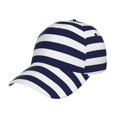 thumbnail image 1 of Sikiie Navy Blue And White Stripes Unisex Vintage Washed Unstructured Baseball Cap Soft Cap Adjustable Unisex Baseball Hat Dad Hat, 1 of 6