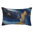 thumbnail image 1 of Sikiie Navy Blue Marble Pillow Covers, Throw Pillow Case Cushion Covers,Cushion for Bedroom,Couch,Home-14"x20", 1 of 6