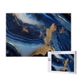 thumbnail image 1 of Sikiie Navy Blue Marble Puzzle, Jigsaw Puzzles, Jigsaw Puzzles 1000 Pieces, Custom Jigsaw Puzzle for Adults (29.5×19.7in, Horizontal), 1 of 9