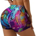 thumbnail image 1 of Sikiie Neon Free Play Workout Shorts Women Scrunch Butt Gym Shorts Seamless High Waist Tummy Control Yoga Biker Athletic Shorts-XX-Large, 1 of 8
