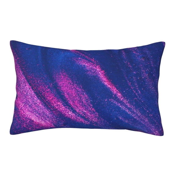 Sikiie Neon Gradient Blue Print Plush Pillow Cover, Wrinkle-proof and Stain-resistant Pillow Protector without Pillow Core, Home Decoration-20"x30"