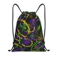 thumbnail image 1 of Sikiie Neon Mardi Gras Drawstring Backpack Drawstring Bags, Draw String Back Bag for Sports, Gym, Travel, Swimming, Beach-Small, 1 of 6