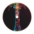 thumbnail image 1 of Sikiie Neon Psychedelic Giraffe Christmas Tree Skirt, Christmas Tree Decorations, Christmas Decor, Tree Mat Decoration(30-48IN)-48", 1 of 1