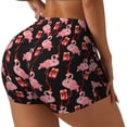 thumbnail image 1 of Sikiie New Year Flamingo Workout Shorts Women Scrunch Butt Gym Shorts Seamless High Waist Tummy Control Yoga Biker Athletic Shorts-Large, 1 of 8