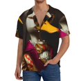 thumbnail image 1 of Sikiie Noble Style Duck Men's Wrinkle Free Untucked Cuban Shirt Business Casual Button Down Shirts Short Sleeve Shirt4X-Large, 1 of 5