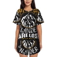 thumbnail image 1 of Sikiie Not All Those Who Wander Are Lost 1 Womens Pajama Sets Short Sleeve Top With Pants Sleepwear 2 Piece Lounge Set-4X-Large, 1 of 6